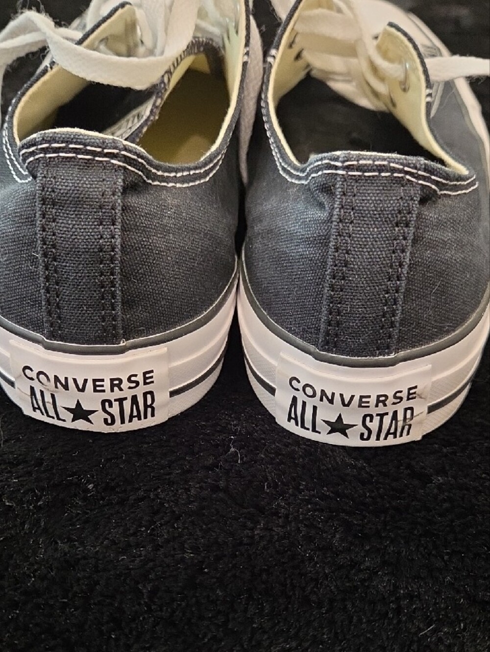 Converse Men's Black Canvas All Star Sneakers - Sz 11 - Picture 11 of 16